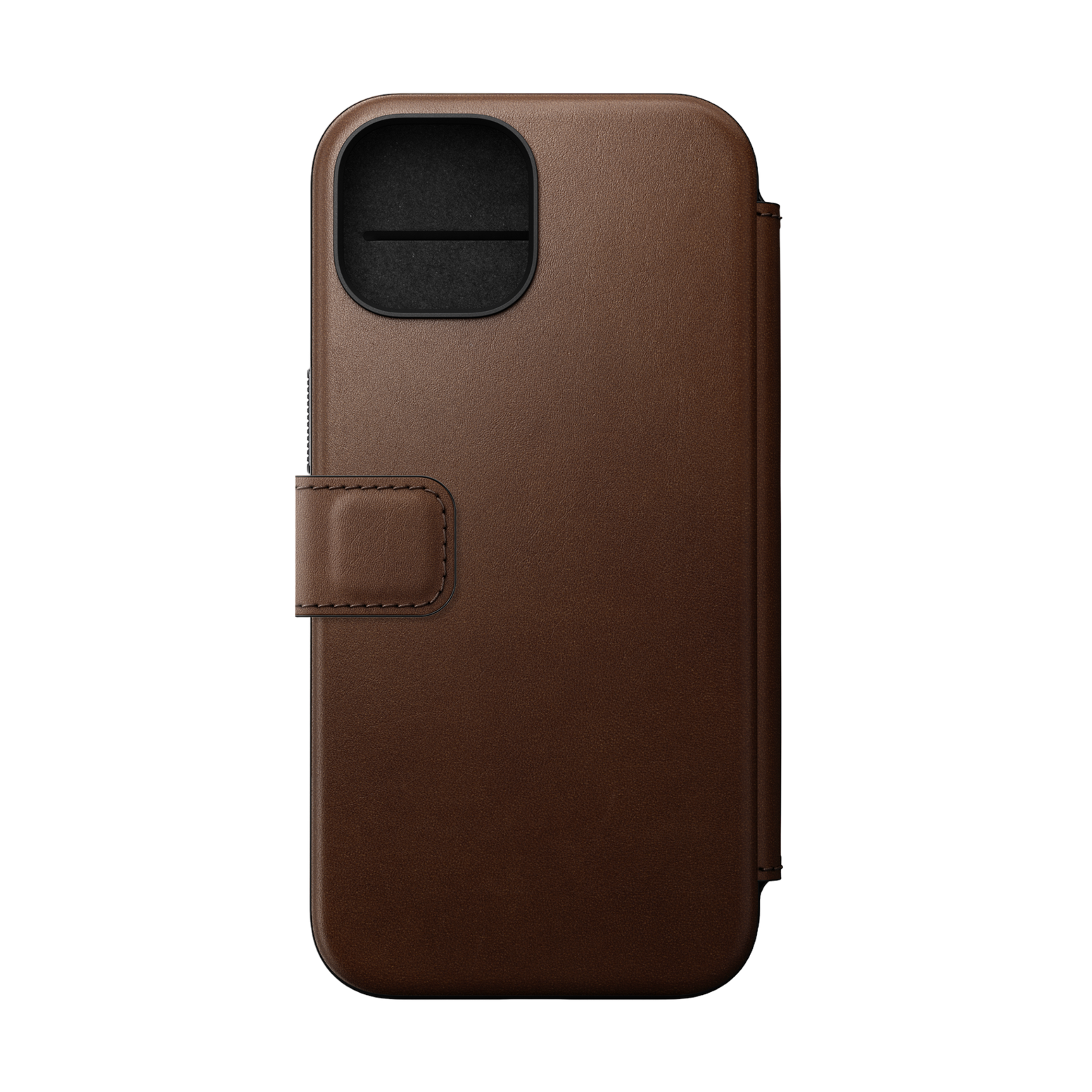 Nomad Modern Leather Folio for iPhone 15 - Brown - Discontinued