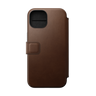 Nomad Modern Leather Folio for iPhone 15 - Brown - Discontinued