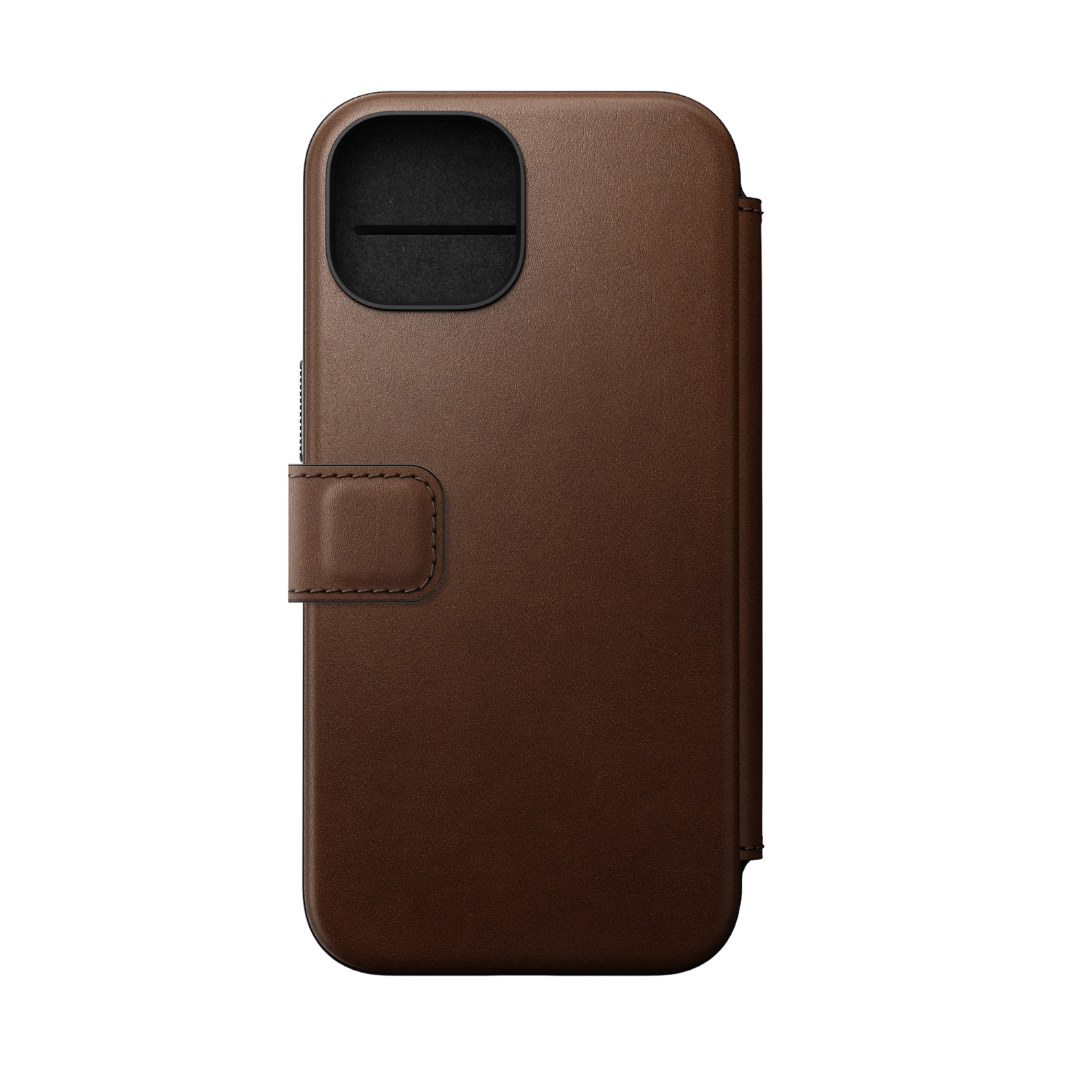 Nomad Modern Leather Folio for iPhone 15 - Brown