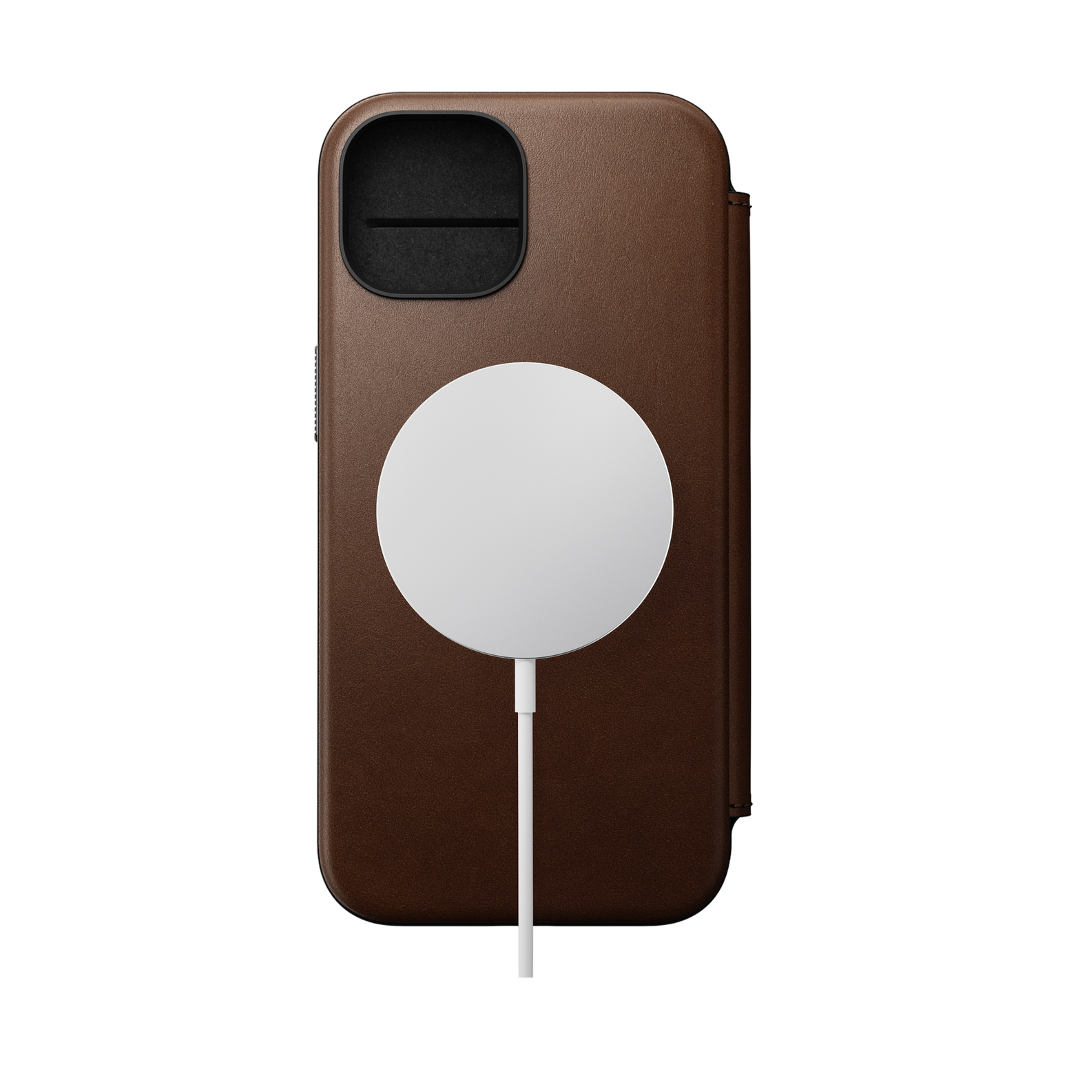 Nomad Modern Leather Folio for iPhone 15 - Brown - Discontinued