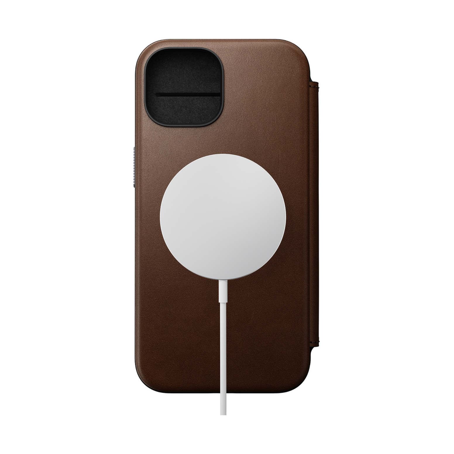 Nomad Modern Leather Folio for iPhone 15 - Brown