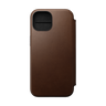 Nomad Modern Leather Folio for iPhone 15 - Brown - Discontinued