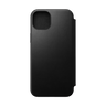 Nomad Modern Leather Folio for iPhone 15 Plus - Black