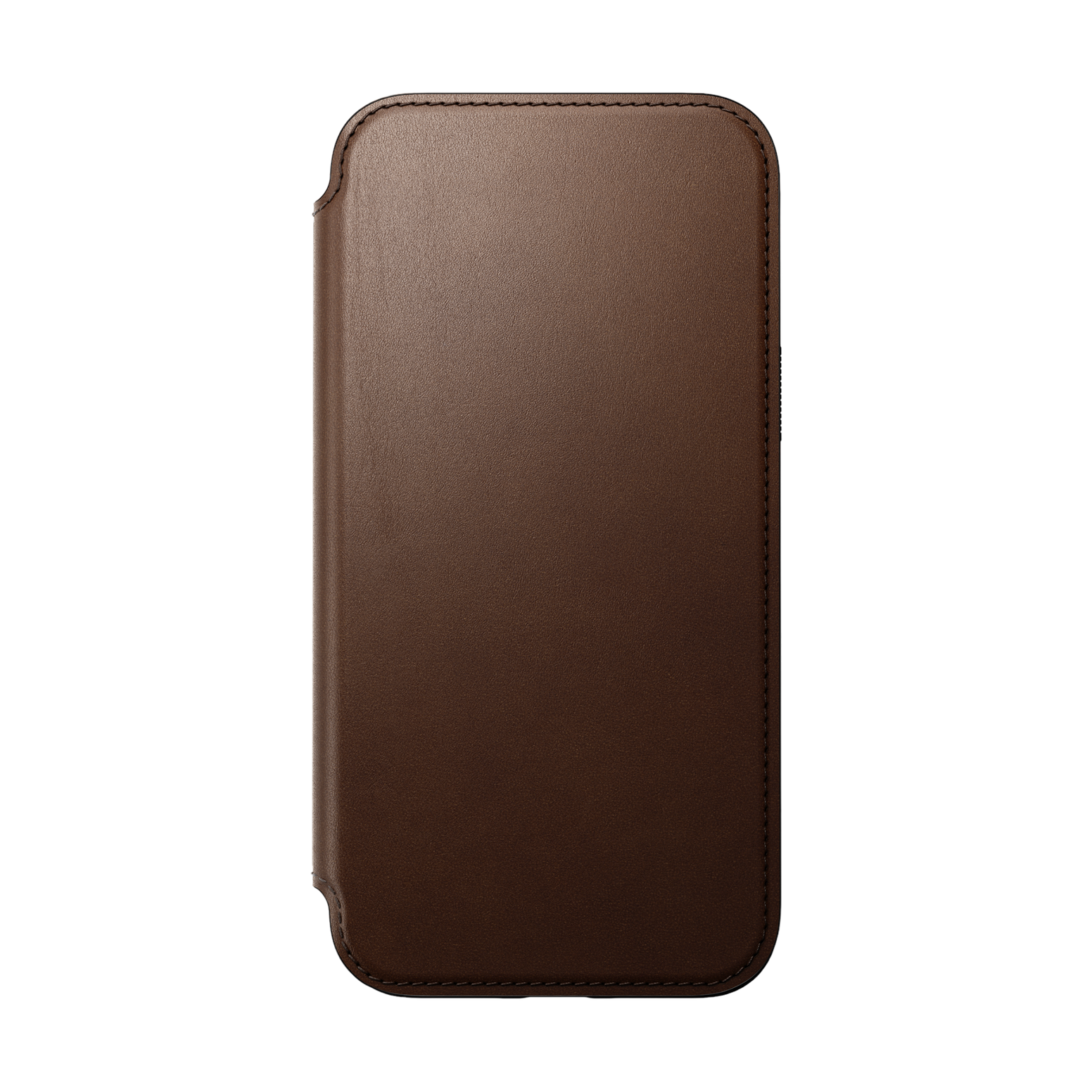 Nomad Modern Leather Folio for iPhone 15 Plus - Brown