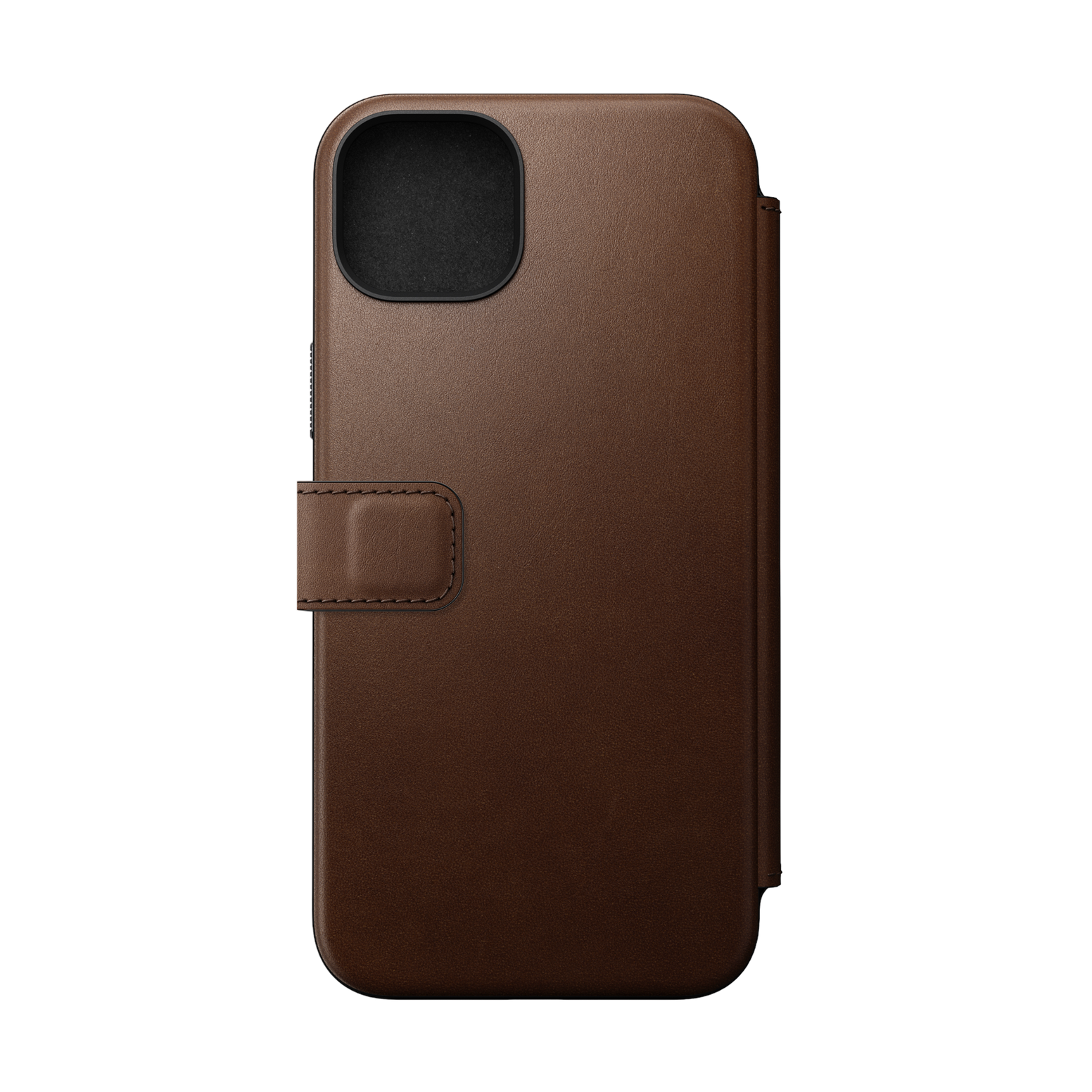 Nomad Modern Leather Folio for iPhone 15 Plus - Brown