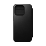 Nomad Modern Leather Folio for iPhone 15 Pro - Black