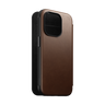 Nomad Modern Leather Folio for iPhone 15 Pro - Brown