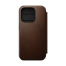 Nomad Modern Leather Folio for iPhone 15 Pro - Brown