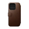 Nomad Modern Leather Folio for iPhone 15 Pro - Brown