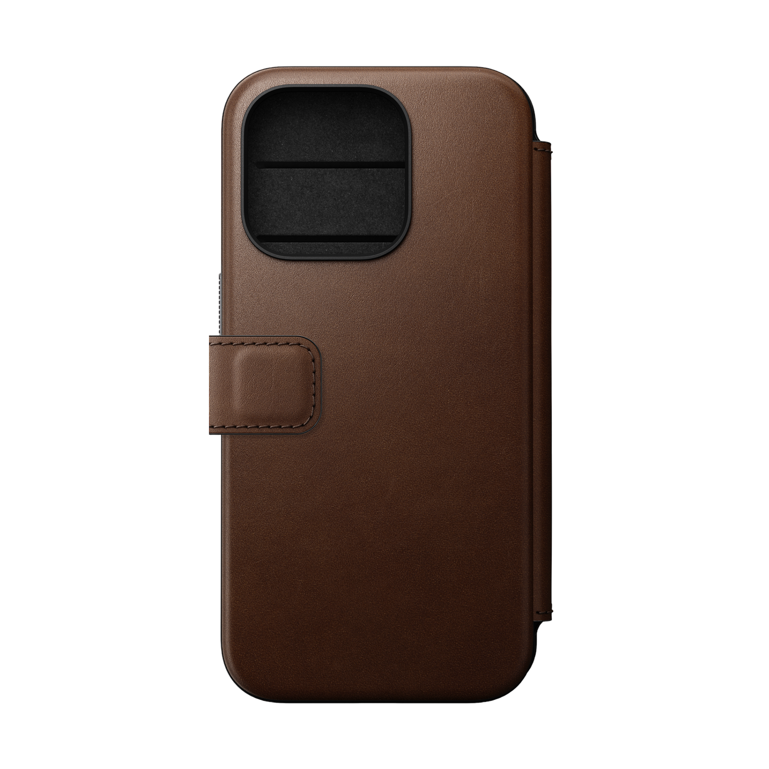 Nomad Modern Leather Folio for iPhone 15 Pro - Brown