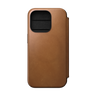 Nomad Modern Leather Folio for iPhone 15 Pro - English Tan - Discontinued