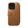 Nomad Modern Leather Folio for iPhone 15 Pro - English Tan - Discontinued