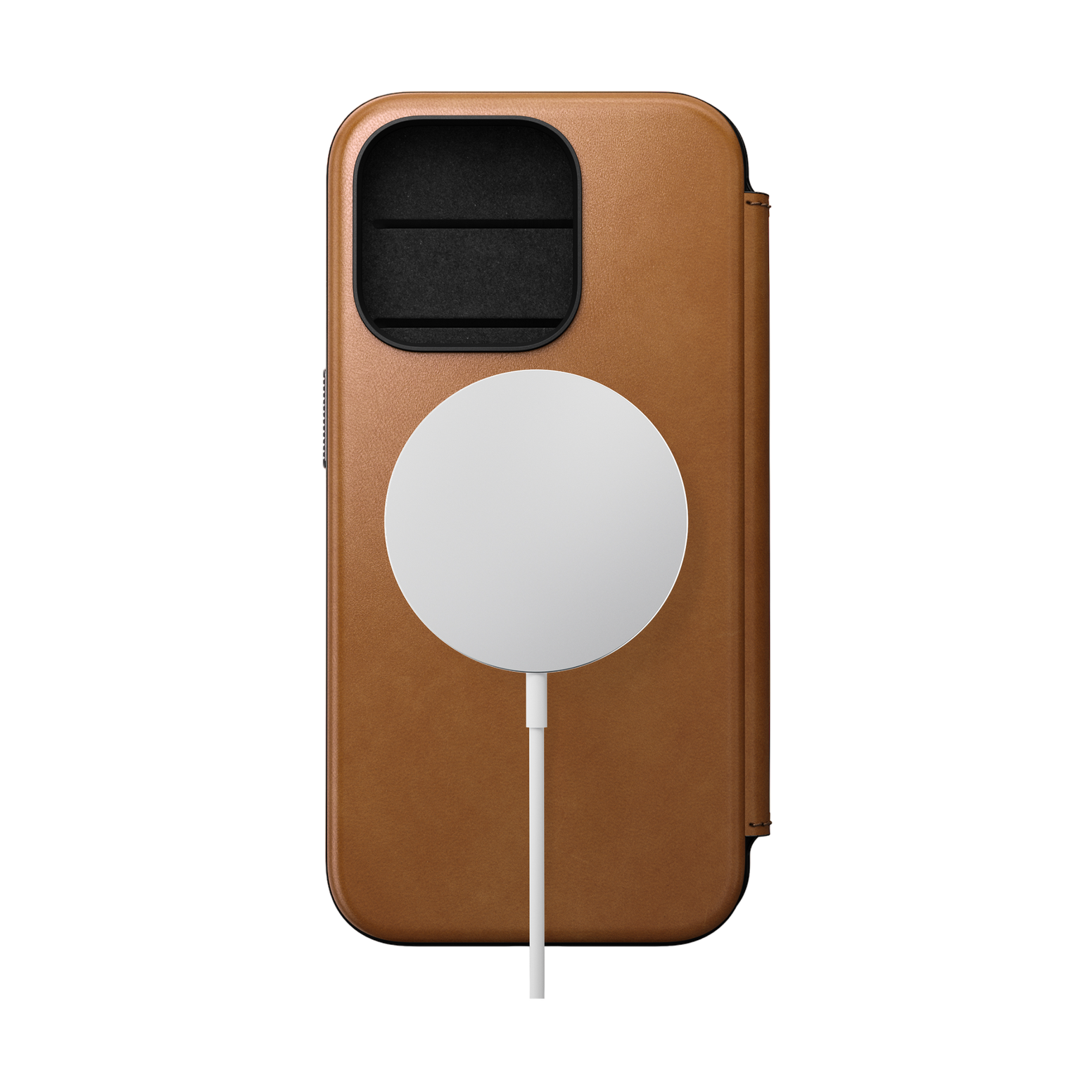 Nomad Modern Leather Folio for iPhone 15 Pro - English Tan - Discontinued