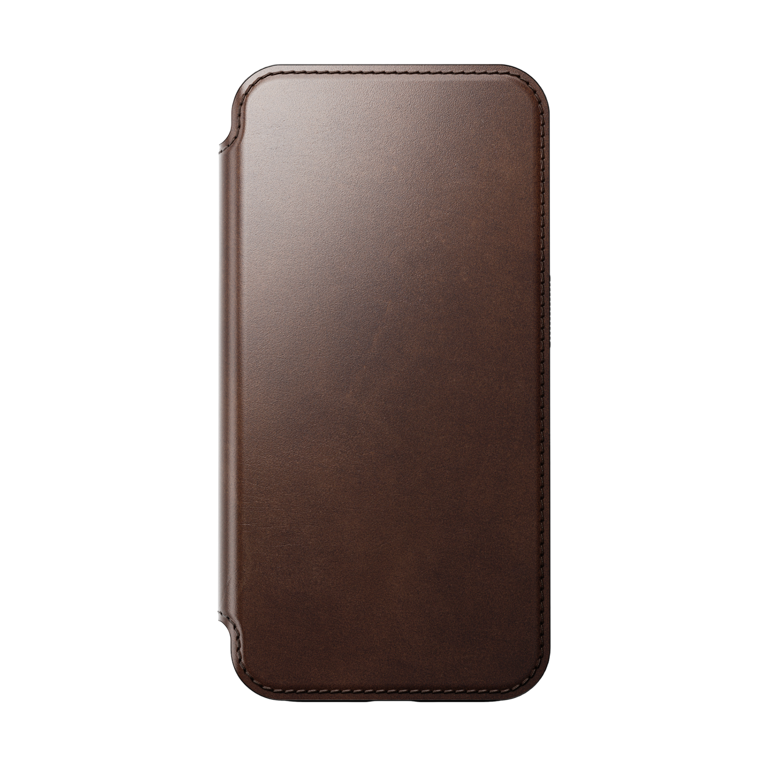 Nomad Modern Folio with Horween Leather for iPhone 15 Pro - Rustic Brown