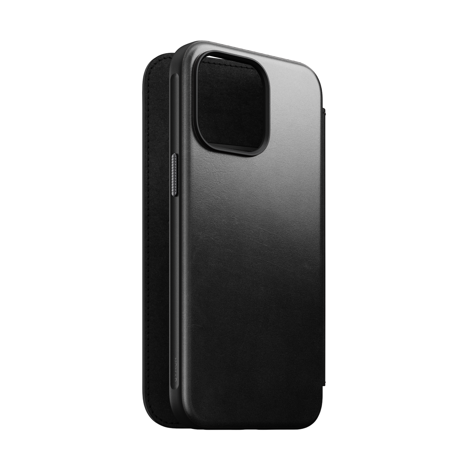 Nomad Modern Folio with Horween Leather for iPhone 15 Pro Max - Black