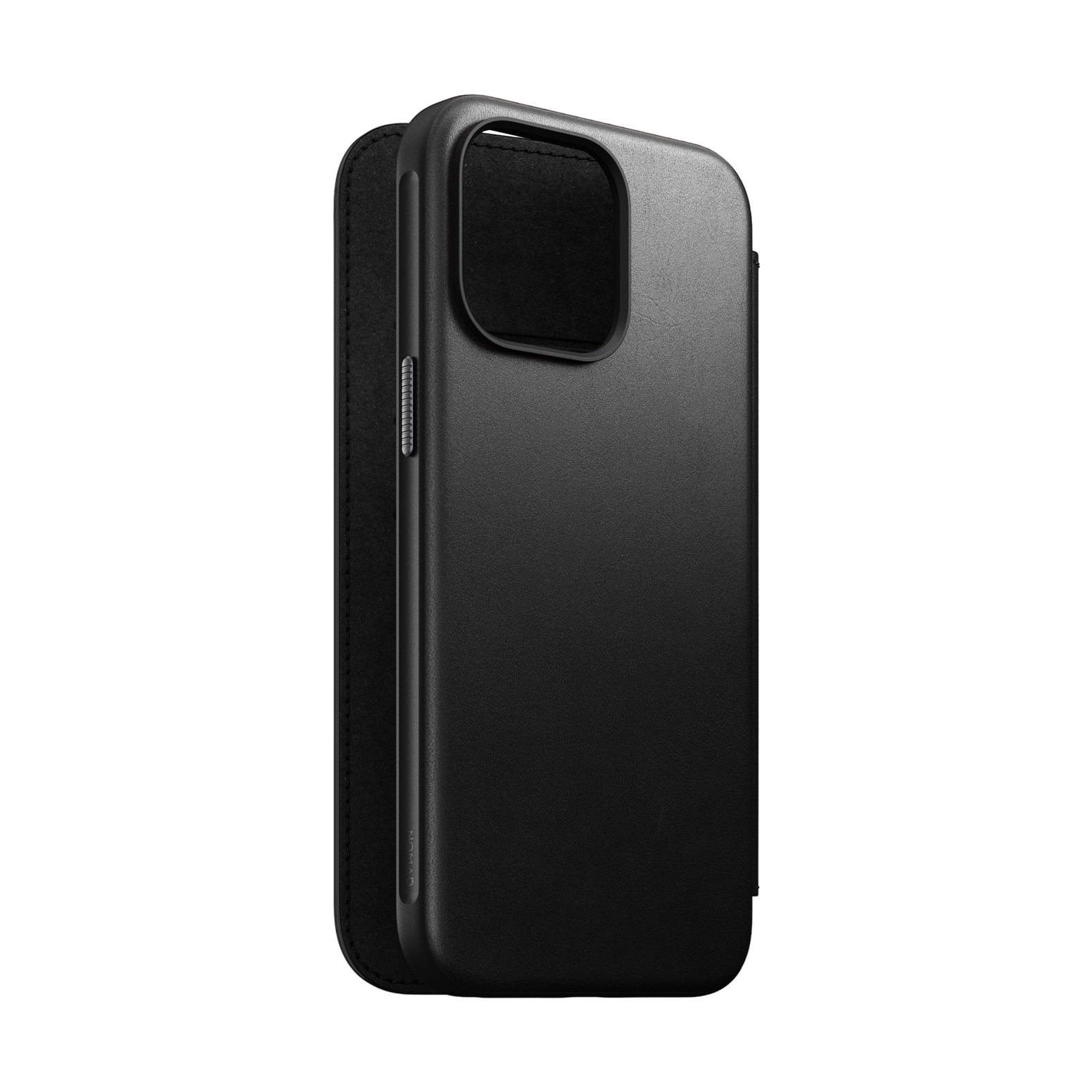 Nomad Modern Leather Folio for iPhone 15 Pro Max - Black