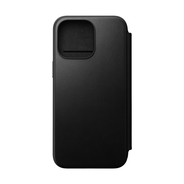 Nomad Modern Leather Folio for iPhone 15 Pro Max - Black