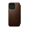 Nomad Modern Leather Folio for iPhone 15 Pro Max - Brown