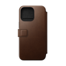 Nomad Modern Leather Folio for iPhone 15 Pro Max - Brown