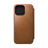 Nomad Modern Leather Folio for iPhone 15 Pro Max - English Tan