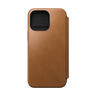 Nomad Modern Leather Folio for iPhone 15 Pro Max - English Tan