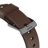 Nomad Modern Band with Horween Leather - 45/49mm - Brown - Black Hardware - Open Box