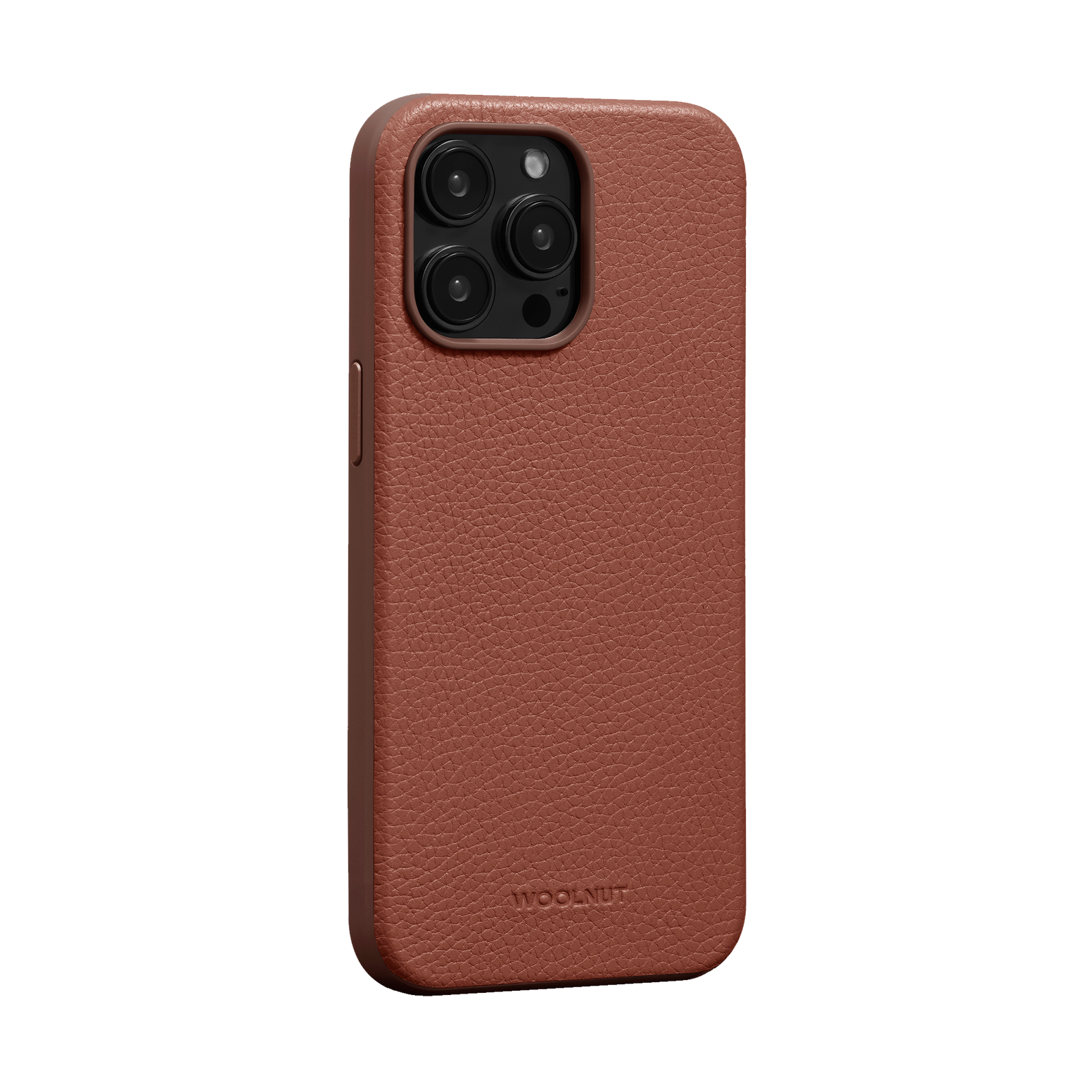 WOOLNUT Leather Case for iPhone 15 Pro Max - Cognac