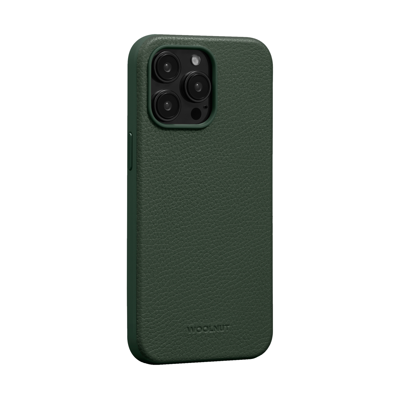 WOOLNUT Leather Case for iPhone 15 Pro Max - Green - Discontinued