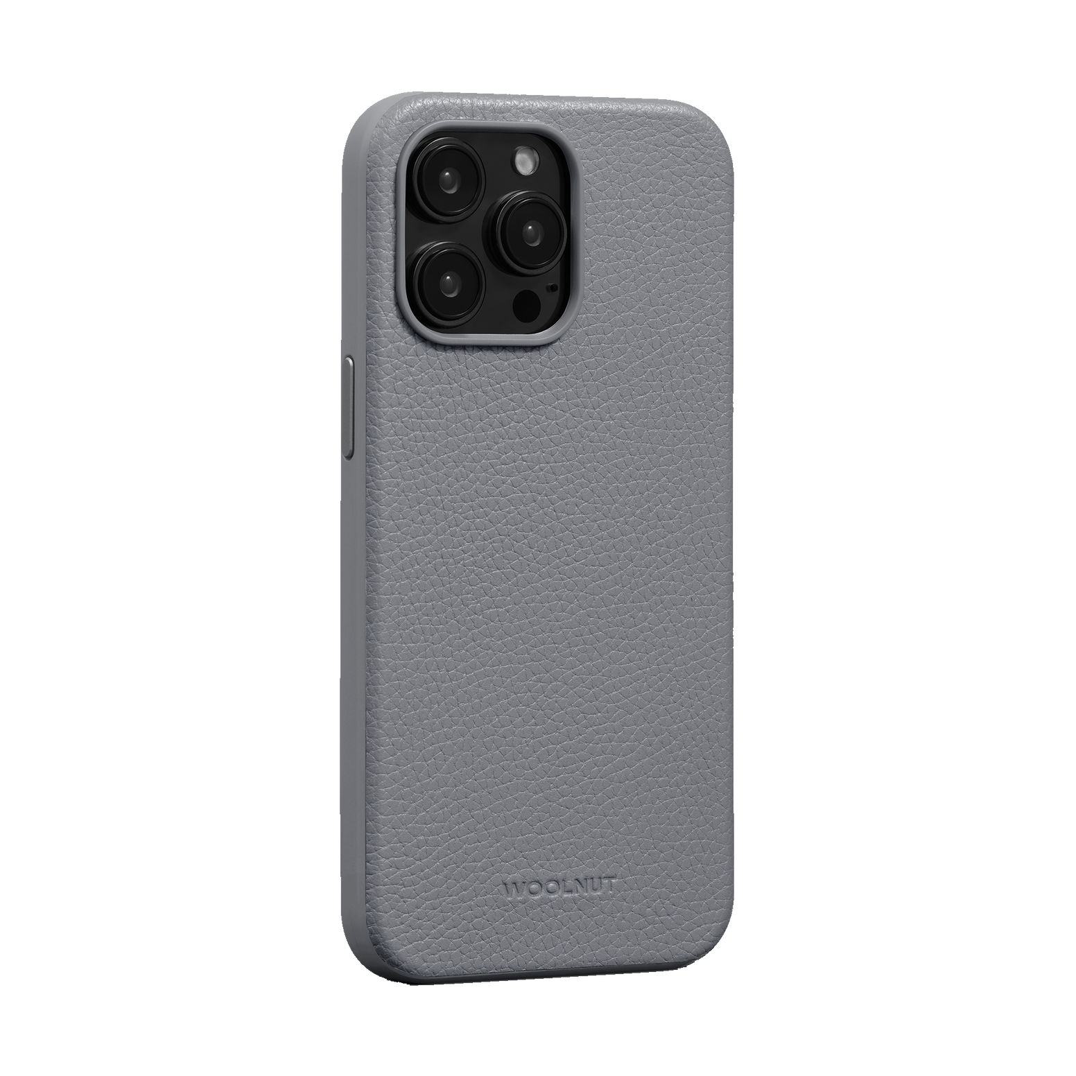 WOOLNUT Leather Case for iPhone 15 Pro Max - Grey - Discontinued