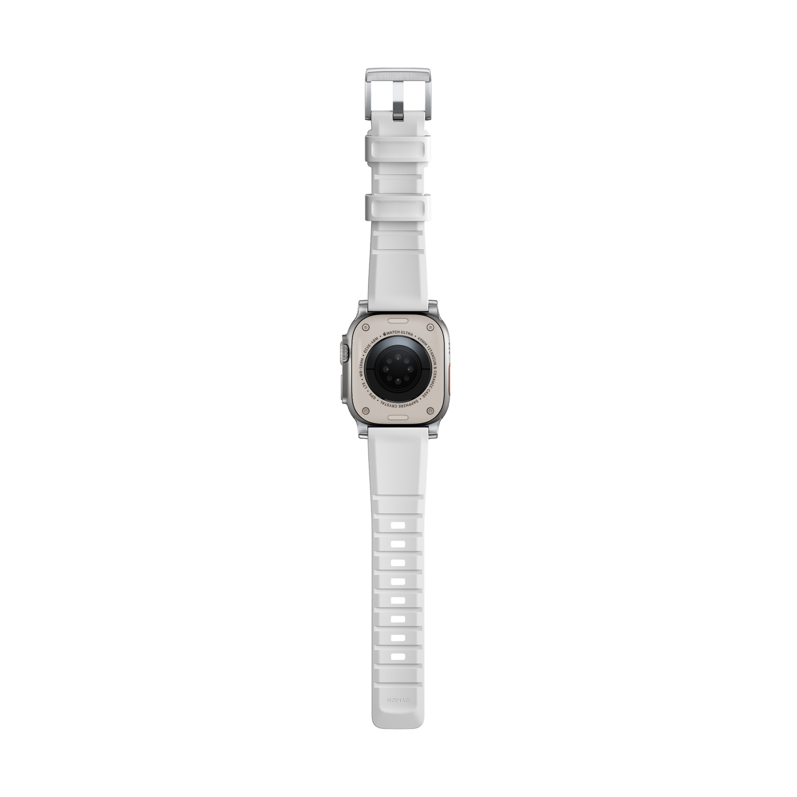 Nomad Rugged Band - 45/49mm - White - Silver Hardware - Limited Edition - Exclusive to MegaMac