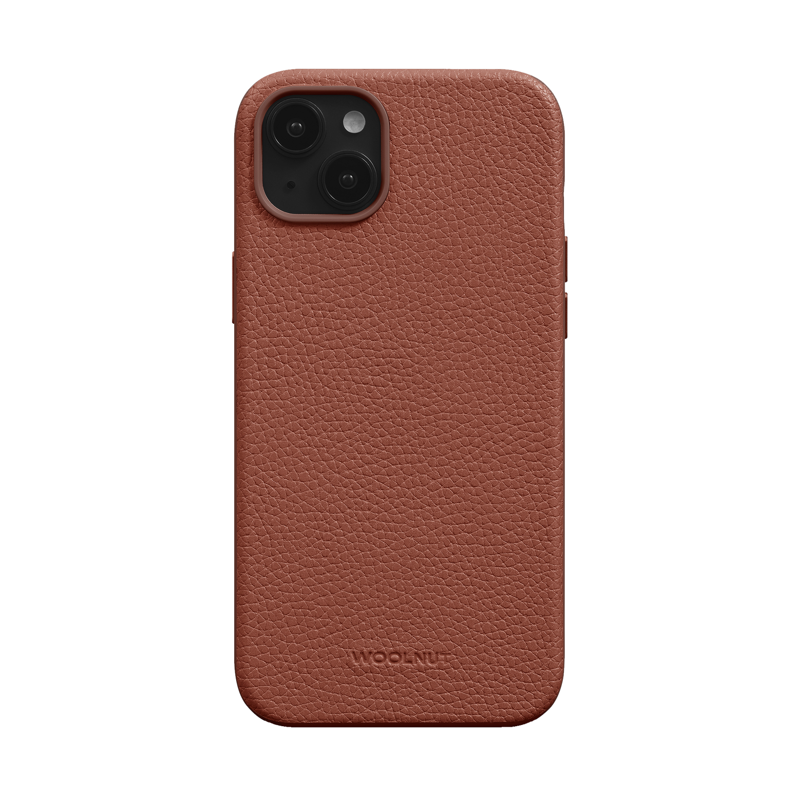 WOOLNUT Leather Case for iPhone 15 Plus - Cognac