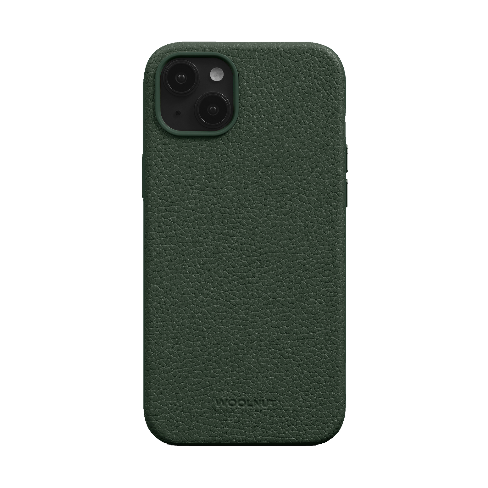 WOOLNUT Leather Case for iPhone 15 Plus - Green