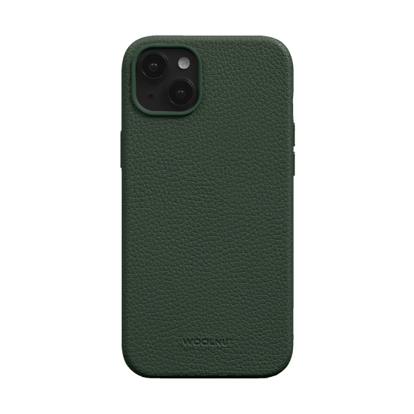 WOOLNUT Leather Case for iPhone 15 Plus - Green