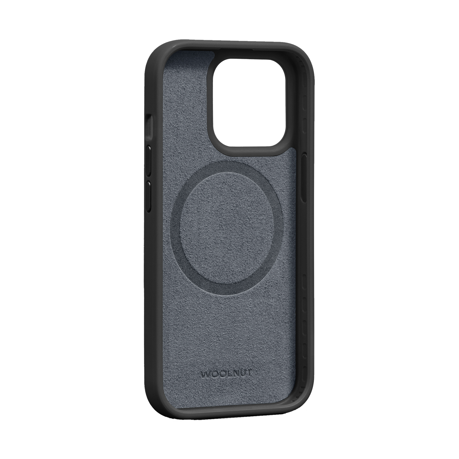 WOOLNUT Leather Case for iPhone 15 Pro - Black