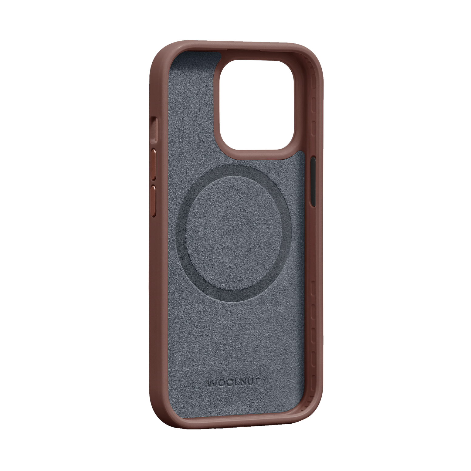 WOOLNUT Leather Case for iPhone 15 Pro - Cognac