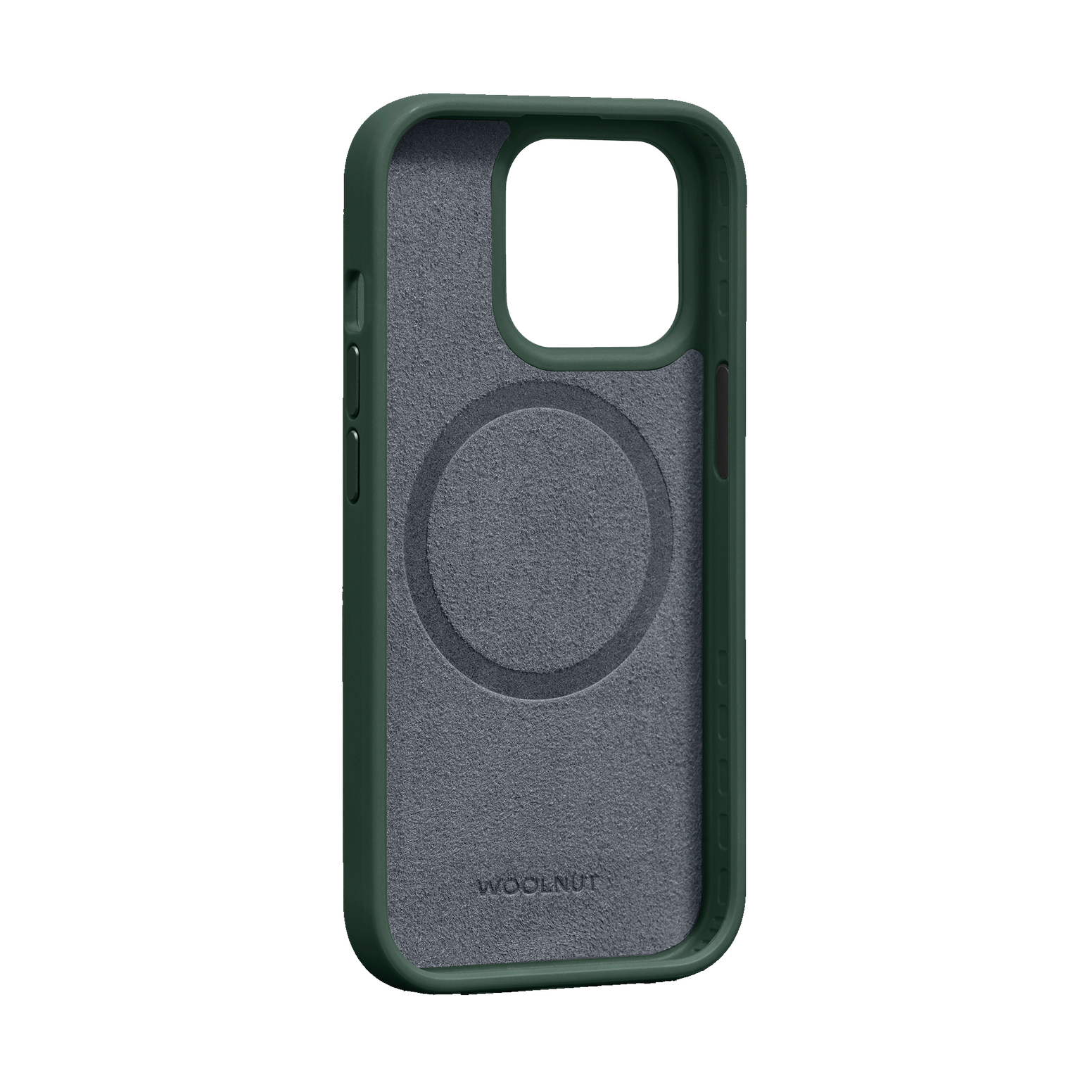 WOOLNUT Leather Case for iPhone 15 Pro - Green