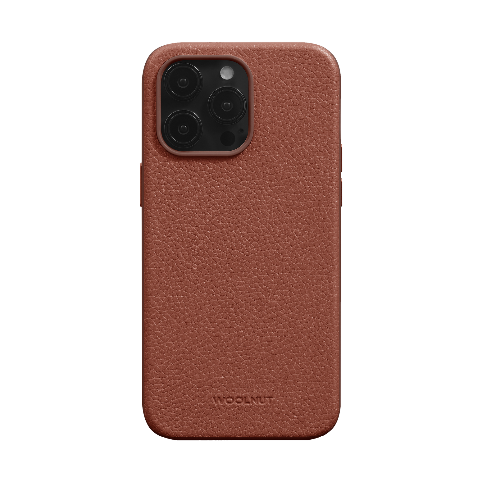 WOOLNUT Leather Case for iPhone 15 Pro Max - Cognac