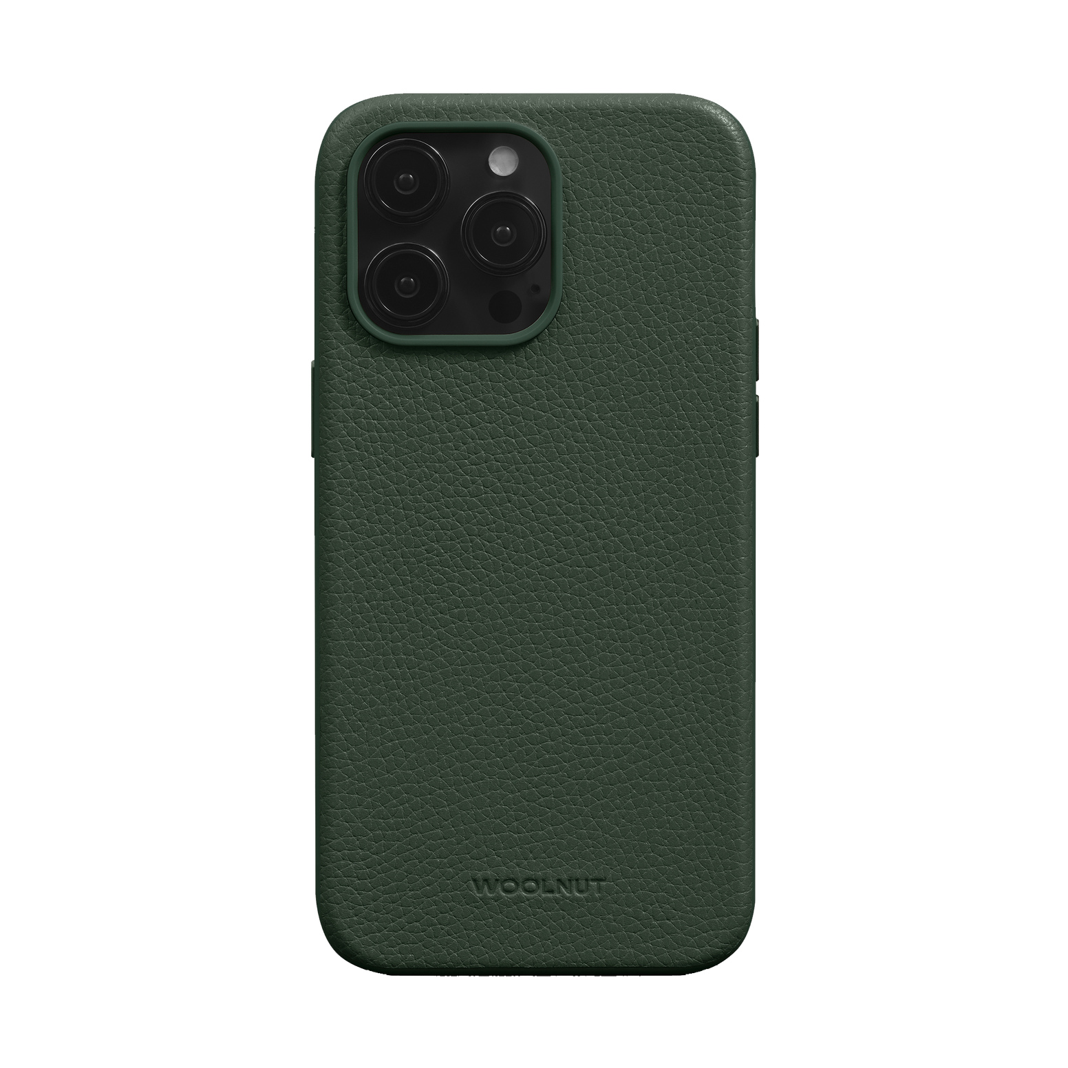 WOOLNUT Leather Case for iPhone 15 Pro Max - Green - Discontinued
