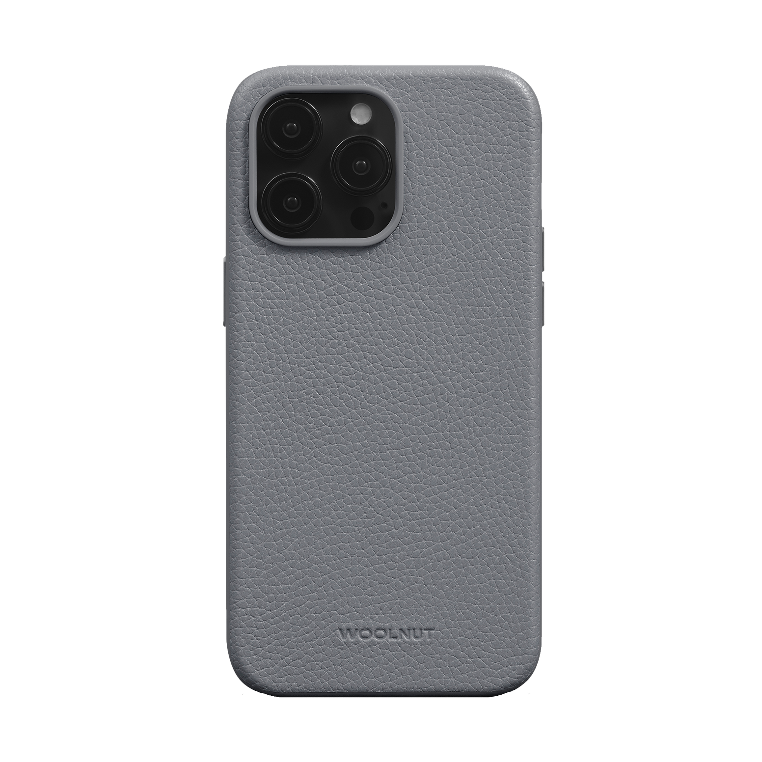 WOOLNUT Leather Case for iPhone 15 Pro Max - Grey - Discontinued