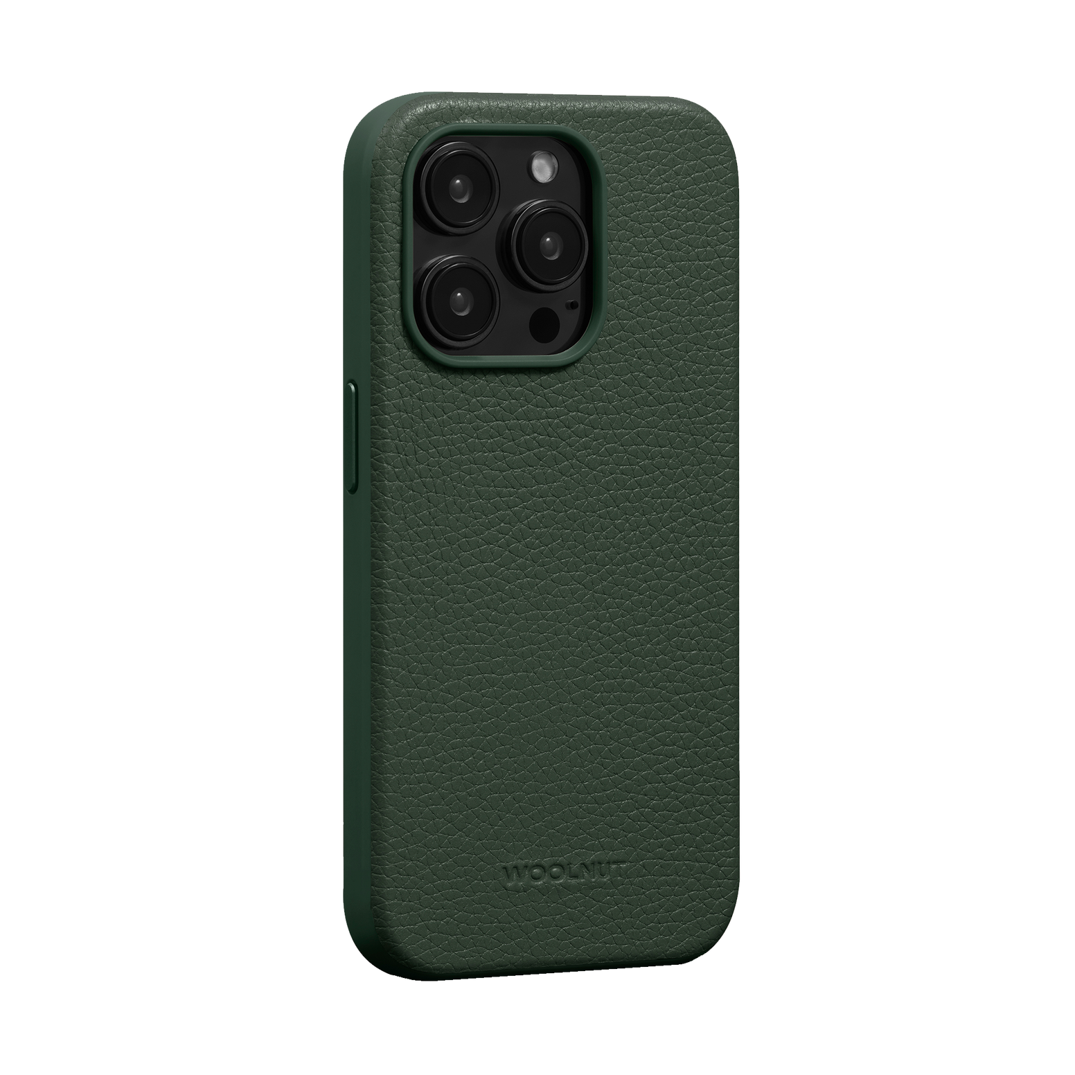 WOOLNUT Leather Case for iPhone 15 Pro - Green