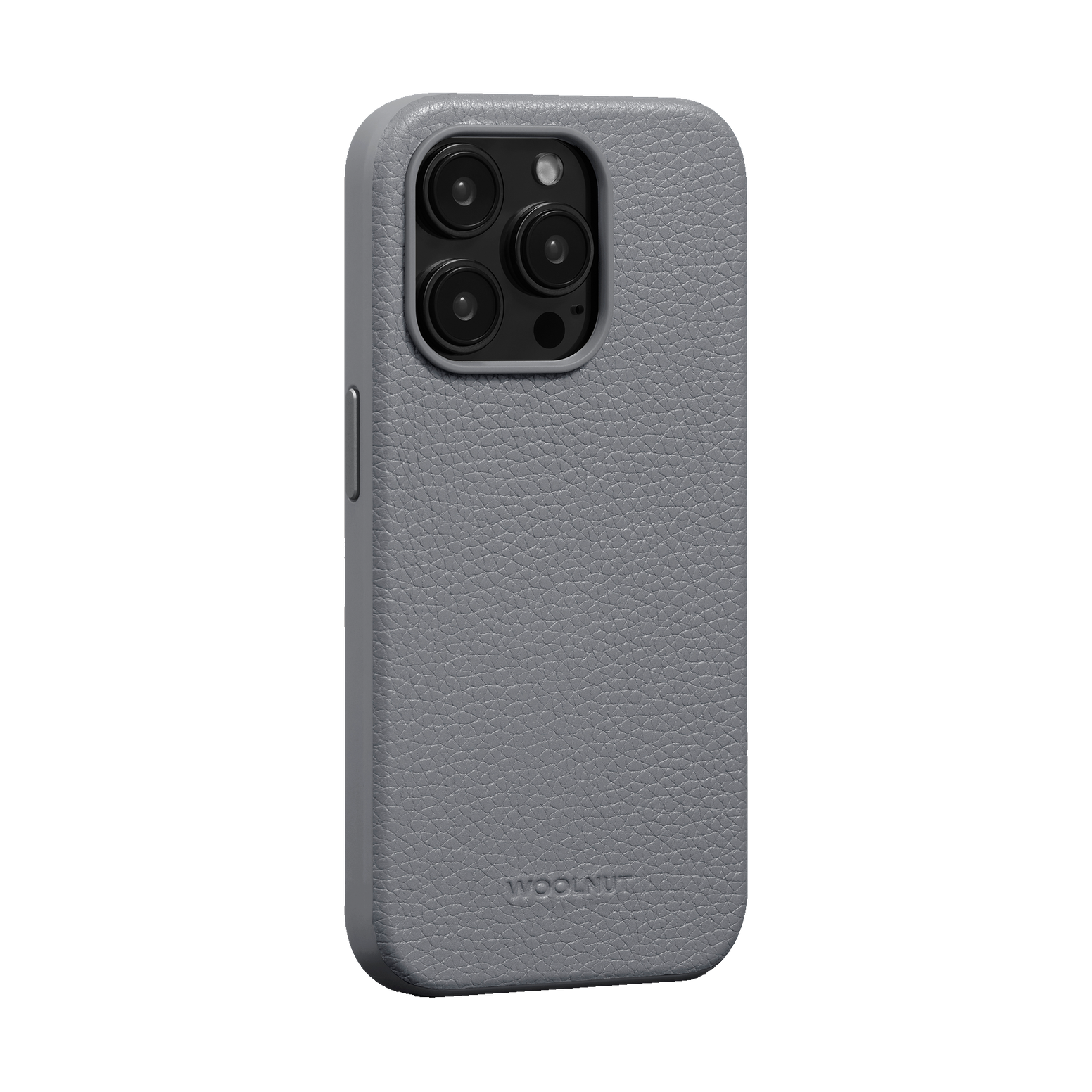 WOOLNUT Leather Case for iPhone 15 Pro - Grey - Discontinued