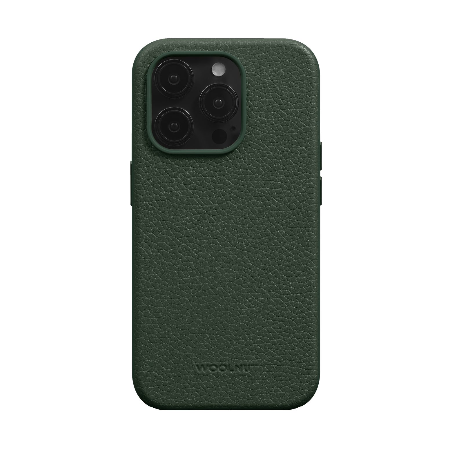 WOOLNUT Leather Case for iPhone 15 Pro - Green