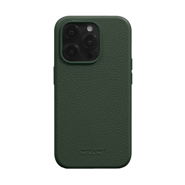 WOOLNUT Leather Case for iPhone 15 Pro - Green