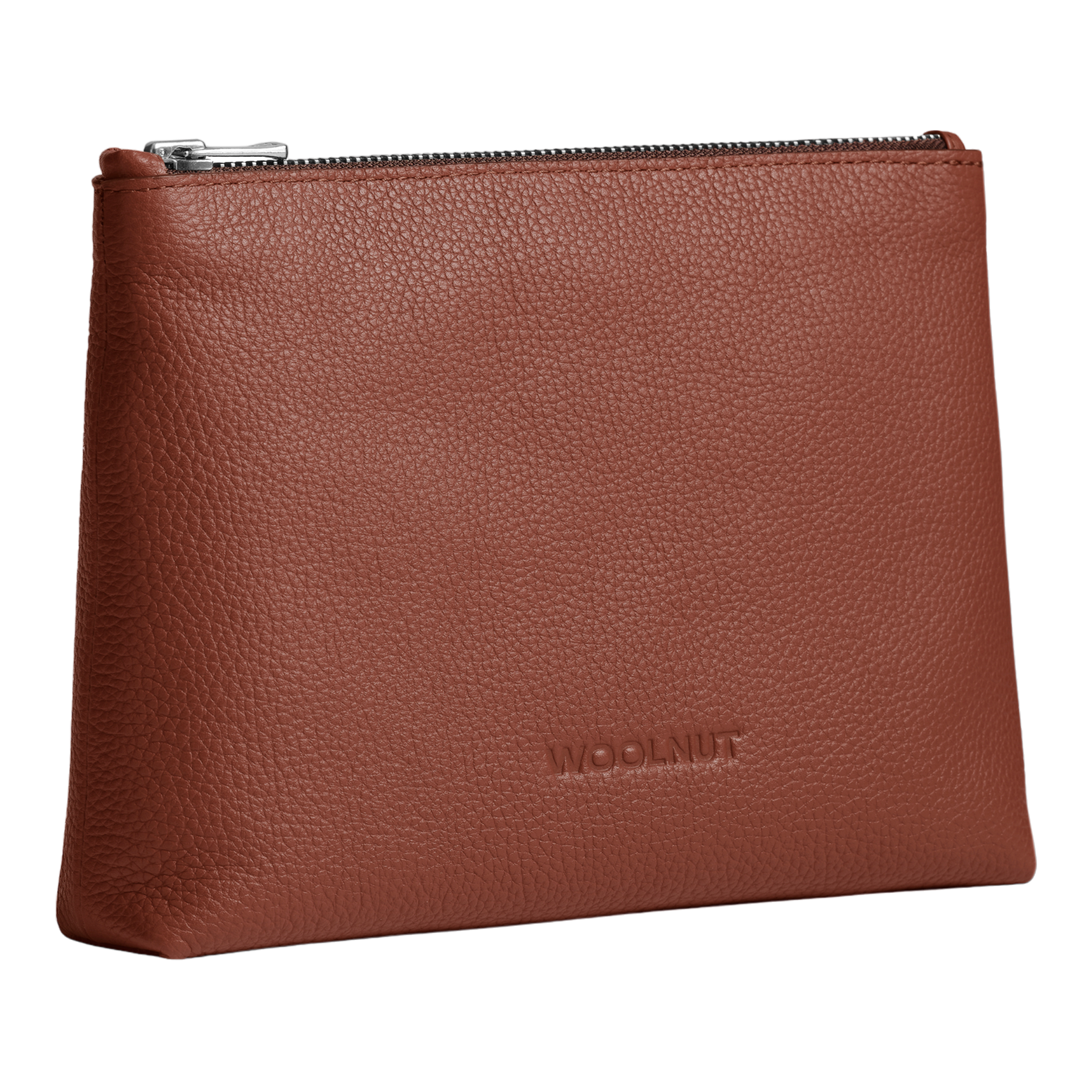 WOOLNUT Leather Pouch - Cognac