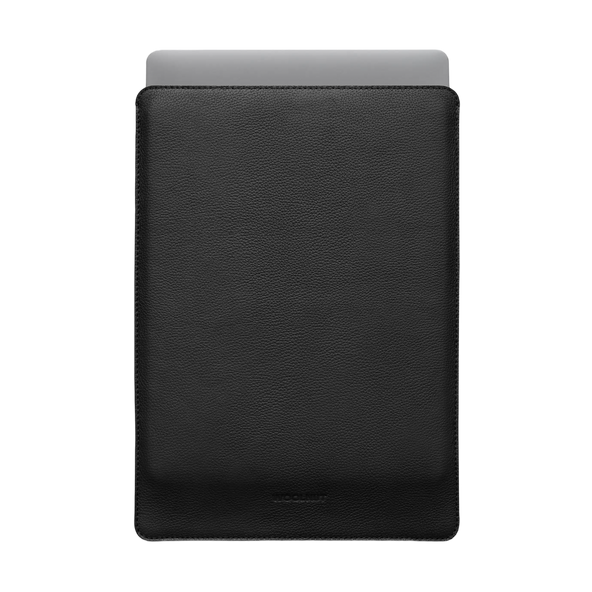 WOOLNUT Leather Sleeve for 15-inch MacBook Air - Black