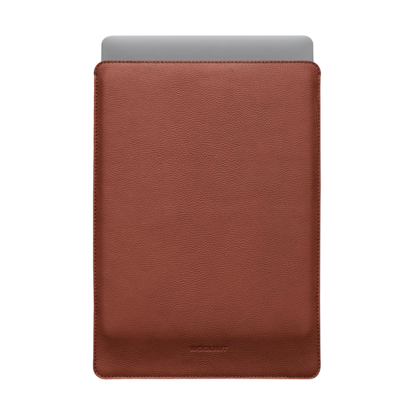 WOOLNUT Leather Sleeve for 15-inch MacBook Air - Cognac