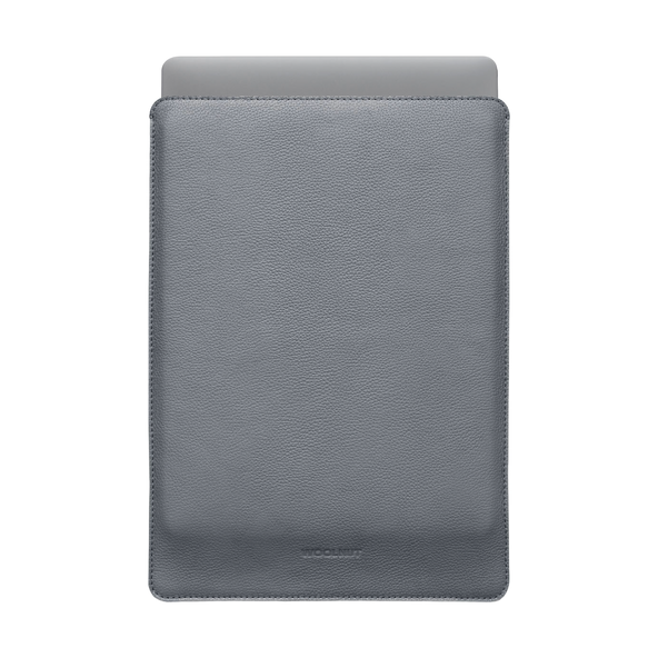 WOOLNUT Leather Sleeve for 15-Inch MacBook Air - Grey