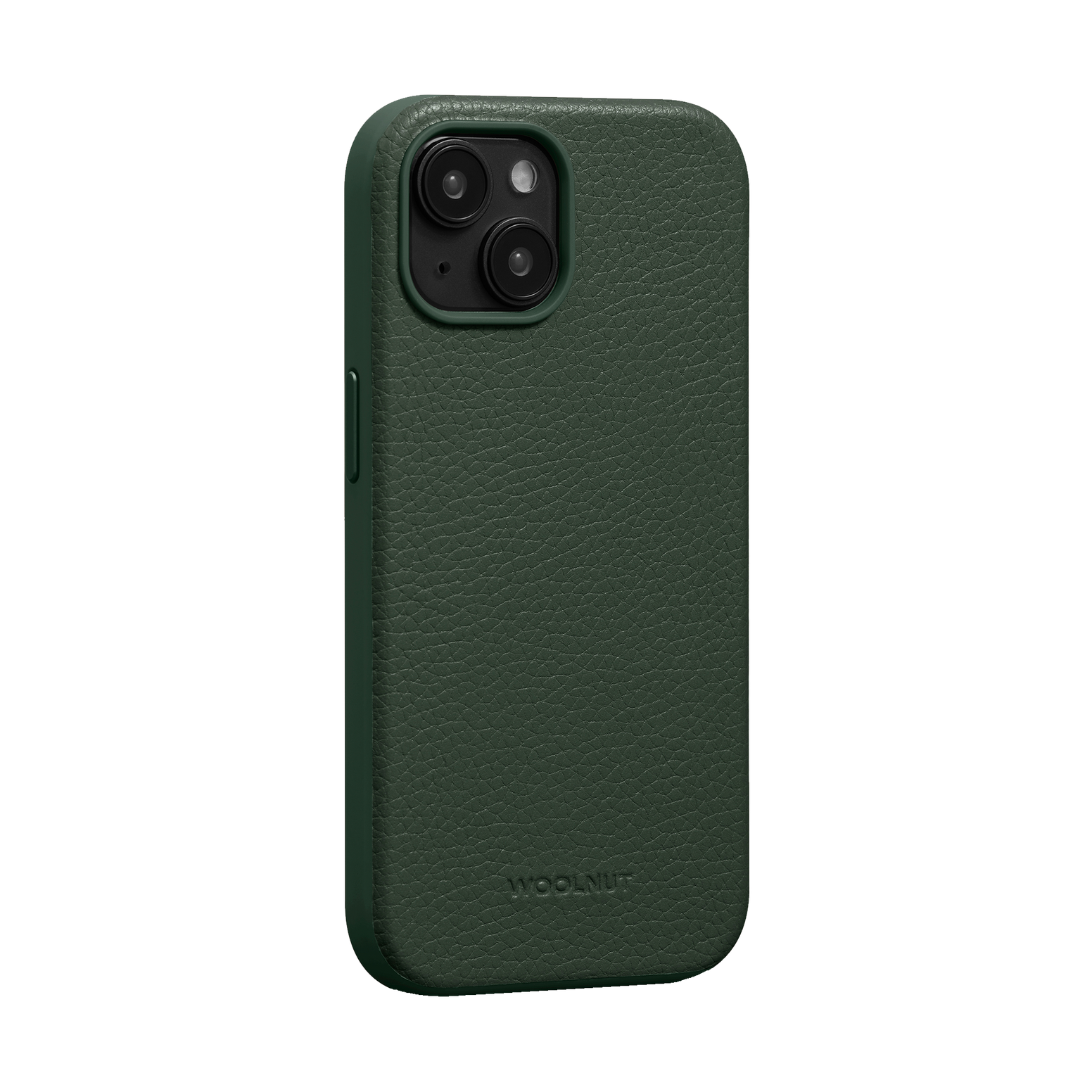 WOOLNUT Leather Case for iPhone 15 - Green