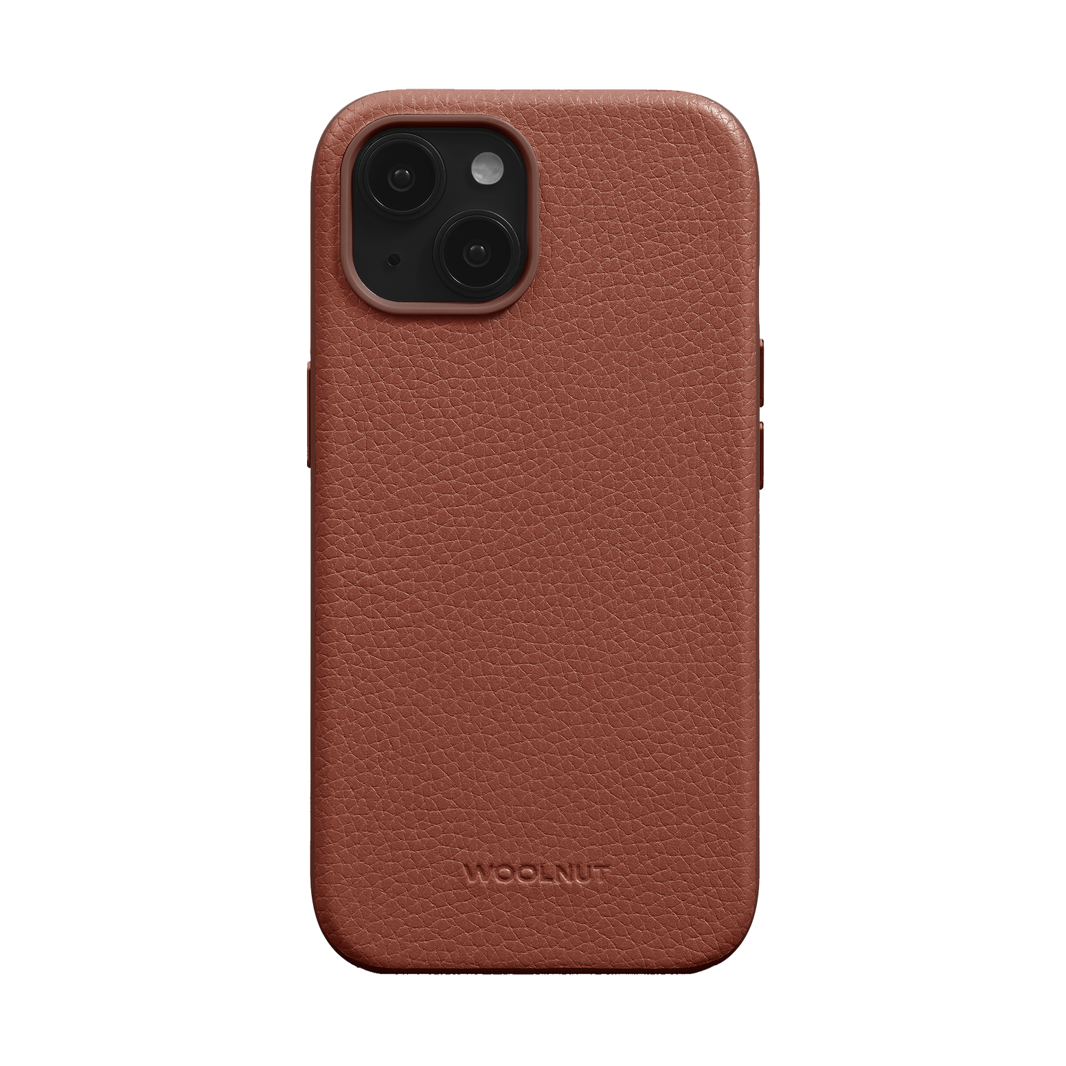WOOLNUT Leather Case for iPhone 15 - Cognac