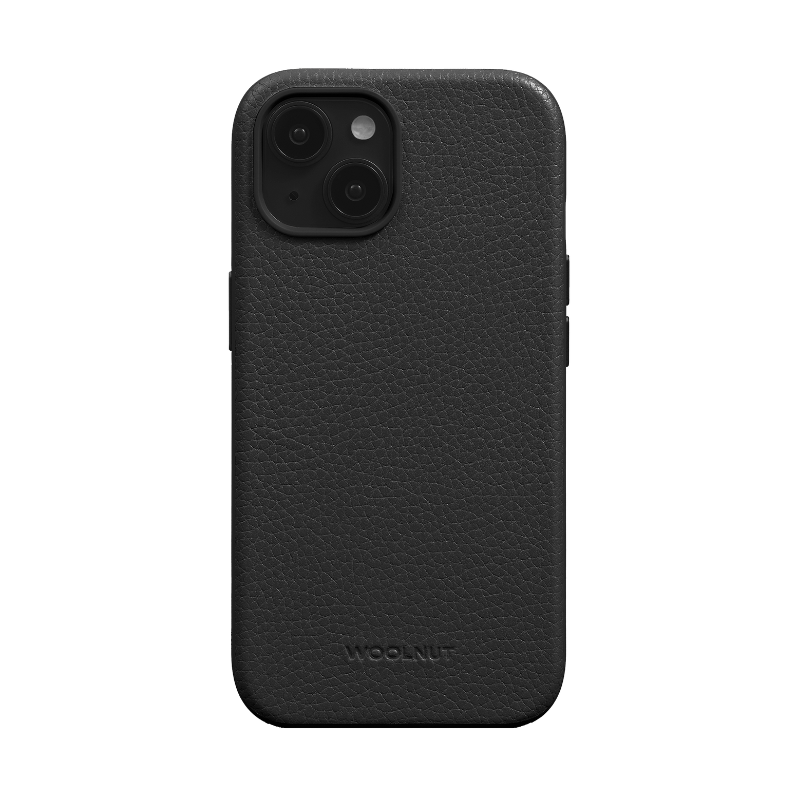 WOOLNUT Leather Case for iPhone 15 - Black